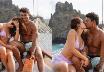 Sophie Charlotte e Xamã curtem férias românticas em Fernando de Noronha