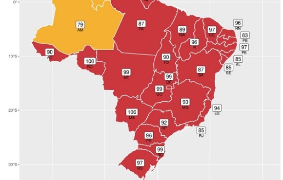 Boletim da Fiocruz indica alta de casos de covid-19 no país